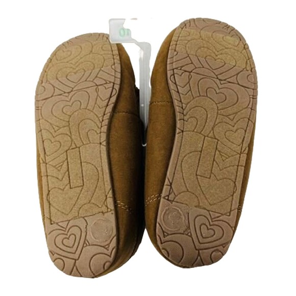 Celina, Dark Chestnut, Size 7 Girls' Moccasin Slippers - Cat & Jack + Free Ship - Picture 6 of 6